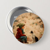 Kerstknoppen – Voeg een Festieve Touch toe aan Ied Ronde Button 7,6 Cm (Voorkant /achterkant)