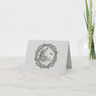 Kerstknuffel Bedankkaart