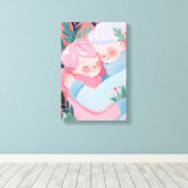 Kerstknuffel Canvas Afdruk (Insitu (Houten vloer))