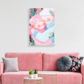 Kerstknuffel Canvas Afdruk (Insitu (Woonkamer))