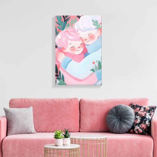 Kerstknuffel Canvas Afdruk (Insitu (Woonkamer))