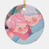 Kerstknuffel Keramisch Ornament (Voorkant)