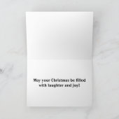 Kerstknuppel Honden die een Slaapbare Vakantiekaar Feestdagen Kaart (Binnen)