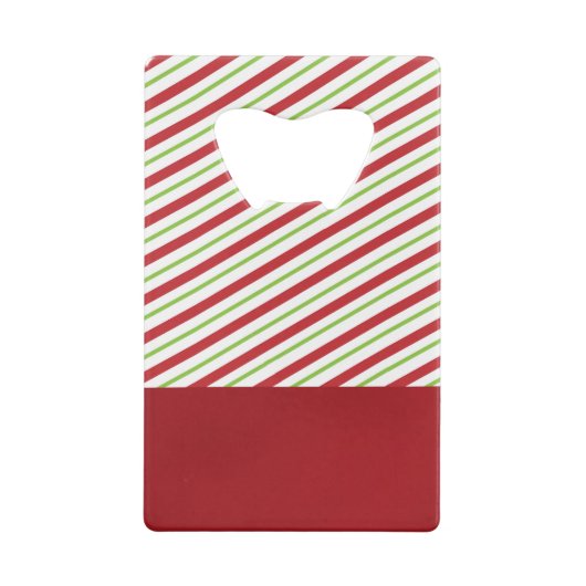 Kerstknuppel in Santa Hat met kerstlampjes Creditkaart Flessenopener (Achterkant)