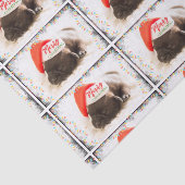 Kerstknuppel in Santa Hat met kerstlampjes Tissuepapier (Detail)