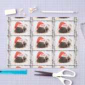 Kerstknuppel in Santa Hat met kerstlampjes Tissuepapier (Craft)