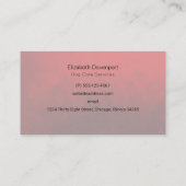 Kerstknuppel in Santa Hat met kerstlampjes Visitekaartje (Achterkant)