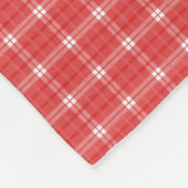 Kerstknuppel met rode stekelstaart fleece deken (Hoek)