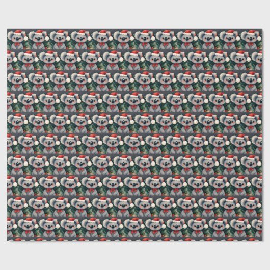 KerstKoala 1 Cadeaupapier (Vlak)