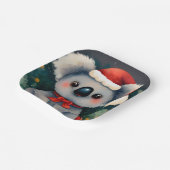 KerstKoala 1 Papieren Bordje (Gebogen)
