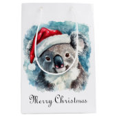 Kerstkoala, aanpasbaar medium cadeauzakje (Voorkant)