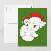 KerstKoala-Beren Briefkaart (Voorkant / Achterkant)