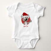 Kerstkoala cartoon-baby romper (Voorkant)