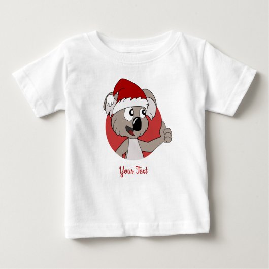 Kerstkoala cartoon baby T-Shirt (Voorkant)