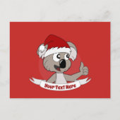 Kerstkoala-cartoon Briefkaart (Voorkant)