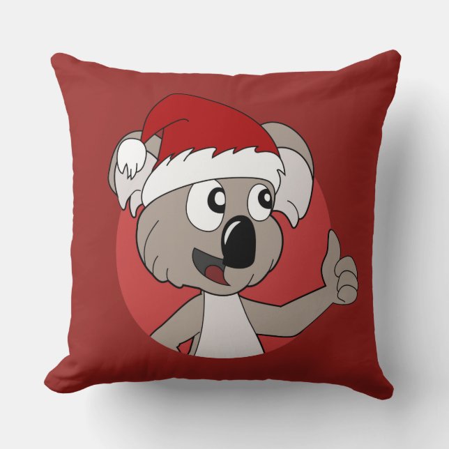 Kerstkoala cartoon gooit kussens (Voorkant)
