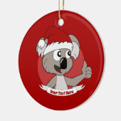 Kerstkoala-cartoon Keramisch Ornament (Links)