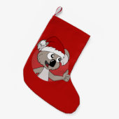 Kerstkoala cartoon klein kerstfeest kleine kerstsok (Voorkant (Hangend))
