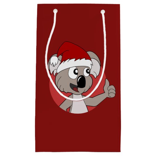 Kerstkoala cartoon kleine cadeautas (Voorkant)