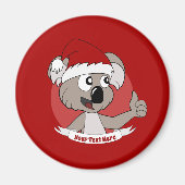 Kerstkoala-cartoon Magneet (Voorkant)