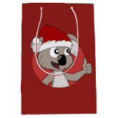 Kerstkoala-cartoon Medium Cadeauzakje (Voorkant)