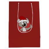 Kerstkoala-cartoon Medium Cadeauzakje (Achterkant)
