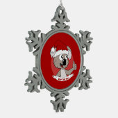 Kerstkoala-cartoon Tin Sneeuwvlok Ornament (Links)