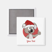 kerstkoala karton Magnet (Voorkant / Achterkant)
