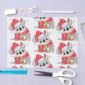 Kerstkoala met aardboeien tissuepapier (Craft)