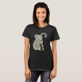 Kerstkoala met Suikerstok T-shirt (Voorkant volledig)
