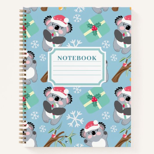 KerstKoala Notitieboek (Voorkant)