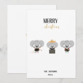 KerstKoalas Feestdagenkaart (Voorkant / Achterkant)