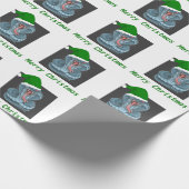 Kerstkobra Cadeaupapier (Hoek)