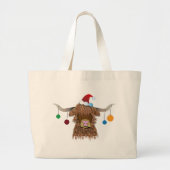 kerstKoe Grote Tote Bag (Voorkant)