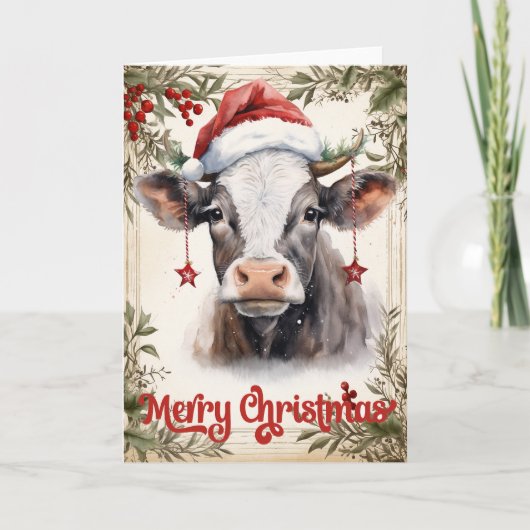 kerstKoe Kaart (Voorkant)