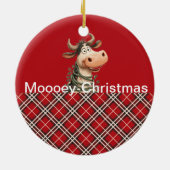kerstKoe Keramisch Ornament (Achterkant)