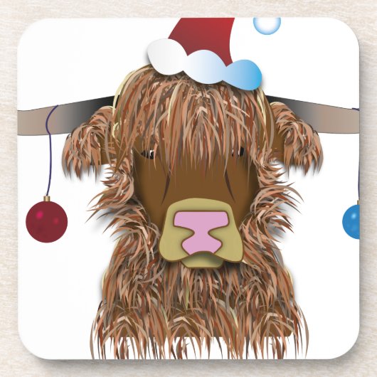 kerstKoe Onderzetter (Voorkant)