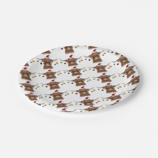 kerstKoe Papieren Bordje (Gekanteld)