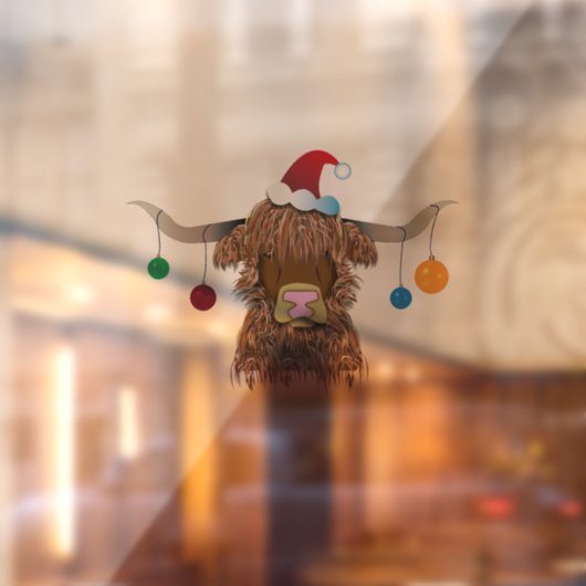 kerstKoe Raamsticker (Vel 2)