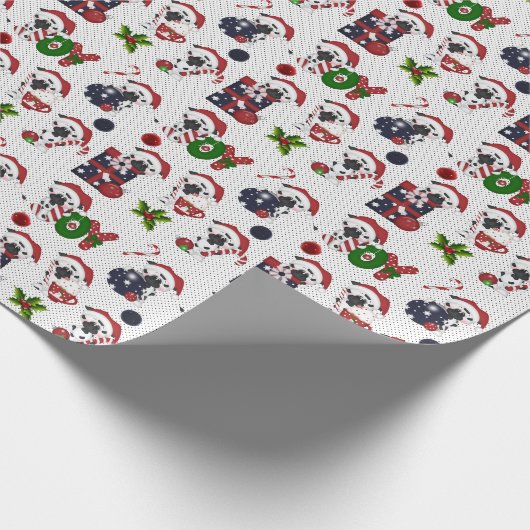 kerstKoeien Cadeaupapier (Hoek)