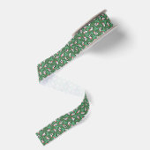 Kerstkoeien en Holly Grosgrain Lint (Achterkant)
