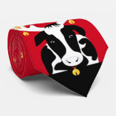 KerstKoeien Funny Necktie Stropdas (Opgerold)