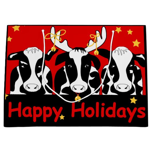 kerstKoeien Groot Cadeauzakje (Voorkant)