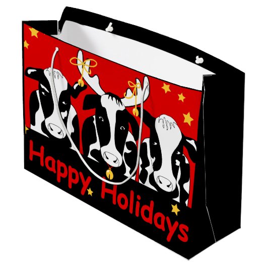 kerstKoeien Groot Cadeauzakje (Achterkant Gekanteld)