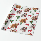 Kerstkoeien Inpakpapier (Uitgerold)