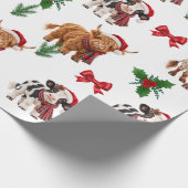 Kerstkoeien Inpakpapier (Hoek)