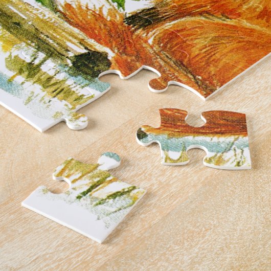 kerstkoeien legpuzzel (Zijkant)