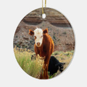 Kerstkoeienversiering Keramisch Ornament (Links)