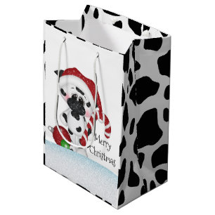kerstkoeienzak medium cadeauzakje