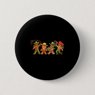 Kerstkoek bakker cowboy westerse kerstkoekjes ronde button 5,7 cm